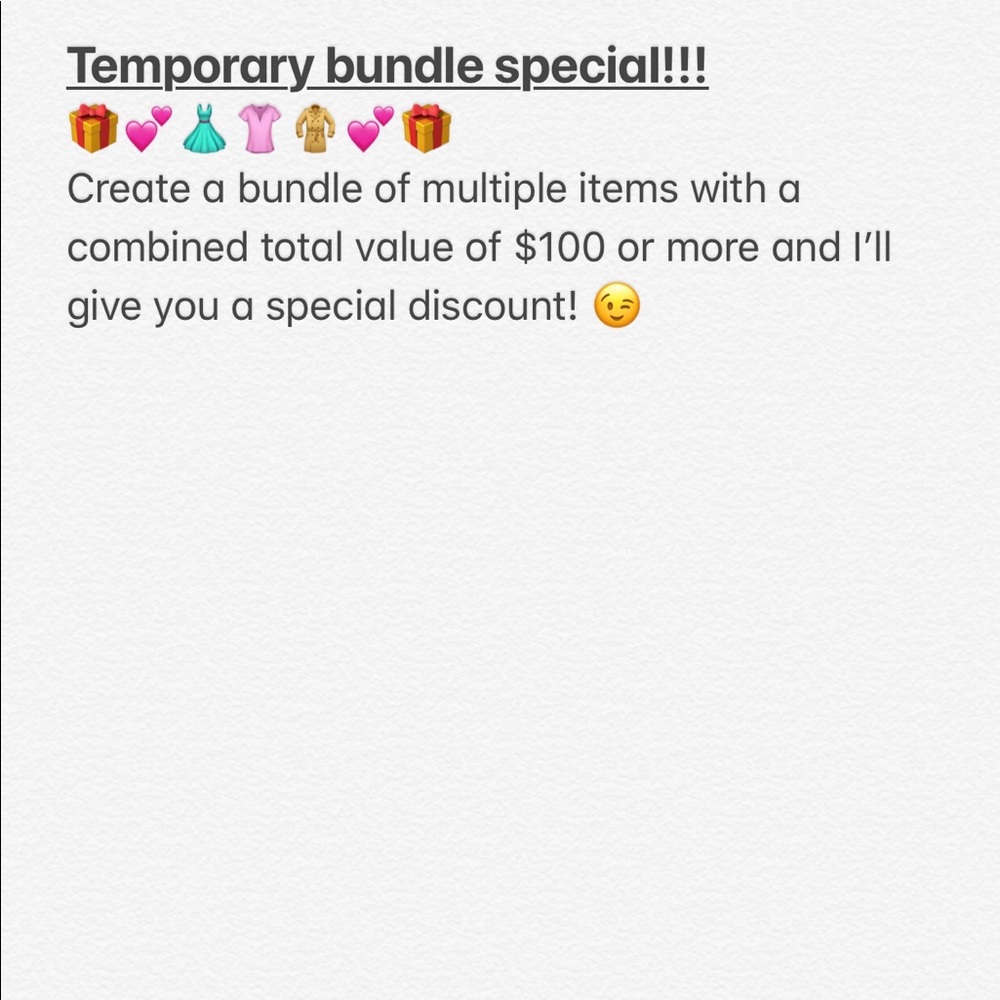 Bundle and save
